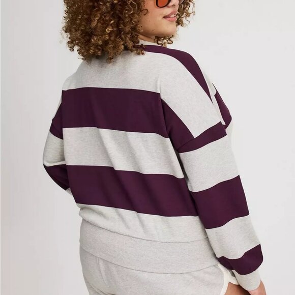 Torrid Drop-Shoulder V-Neck Pullover - Picture 2 of 3